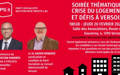 Soirée thématique: Crise du logement et défis à Versoix