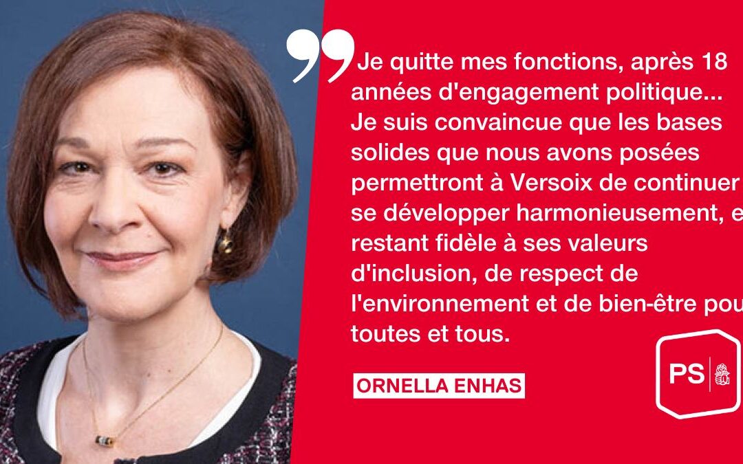 Dix-huit ans d’action socialiste au service de Versoix, portés par Ornella Enhas