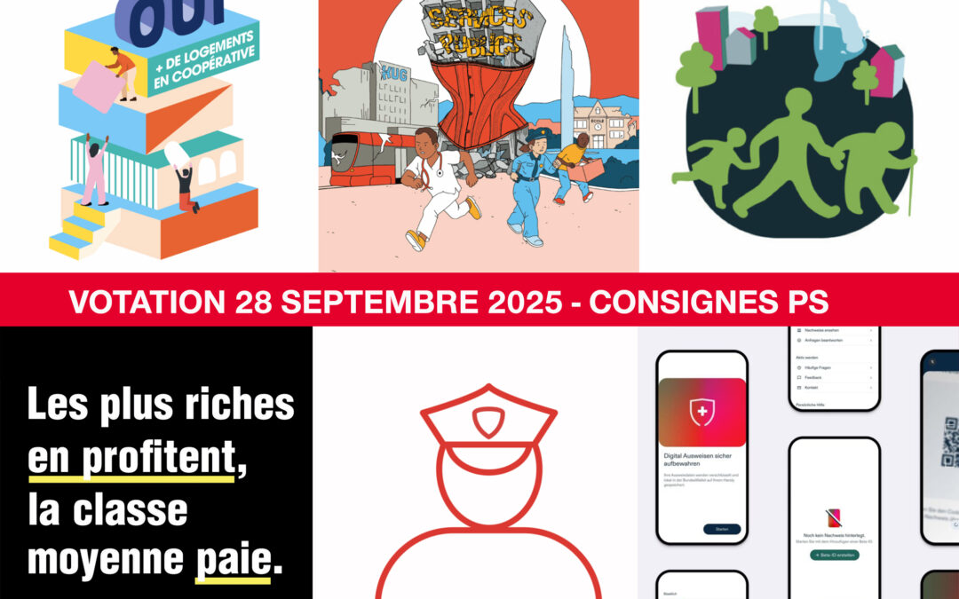 VOTATIONS DU 28 Septembre 2025: les consignes du PS