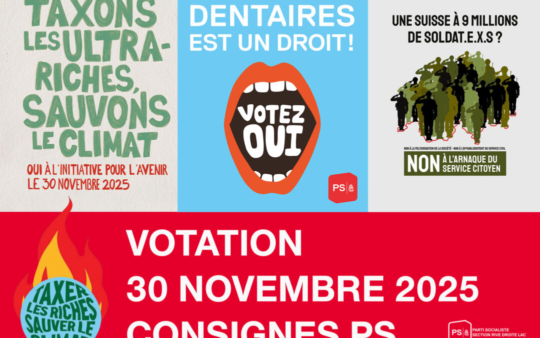 Votations du 30 novembre 2025 : les consignes de vote