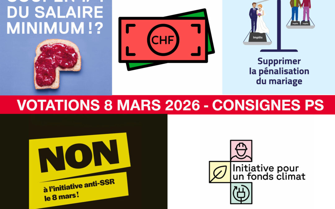 Votations du 8 mars 2026 : les consignes de vote du PS