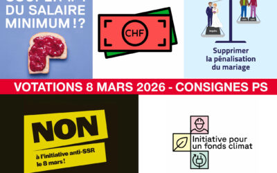 Votations du 8 mars 2026 : les consignes de vote du PS