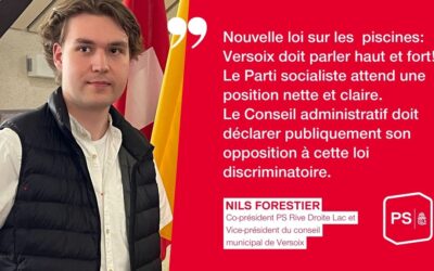 Nouvelle loi sur les piscines : Versoix doit parler haut et fort !