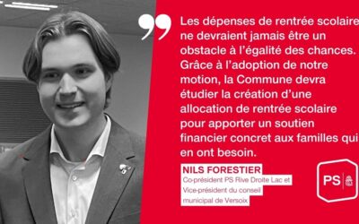 Séance d&rsquo;octobre du Conseil municipal : un double succès pour le Parti socialiste !